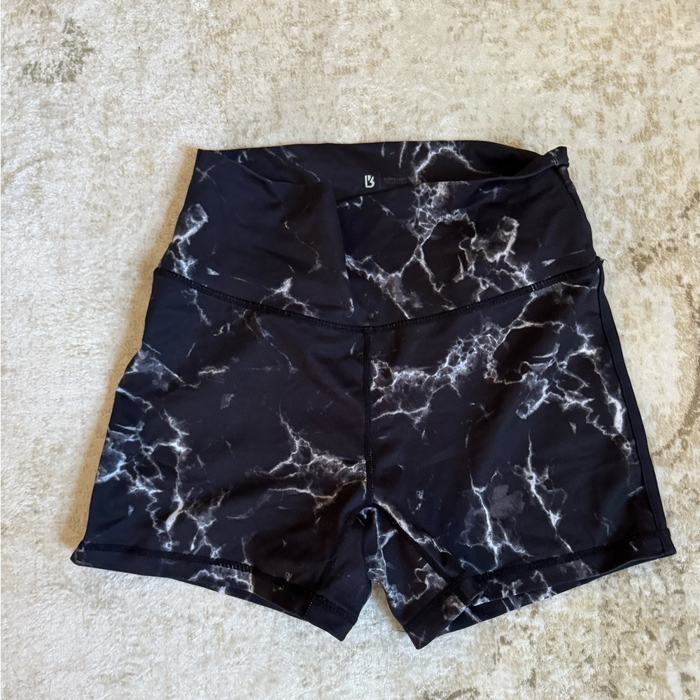 Buffbunny Black Marble Shorts - Size Medium